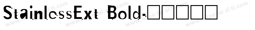 StainlessExt Bold字体转换